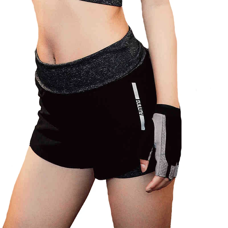

CKAHSBI Yoga Shorts Print Letter Sports Gym Women Push Hips High Waist Lady Elastic Running Fitness Shorts Plus Size Sexy Shorts