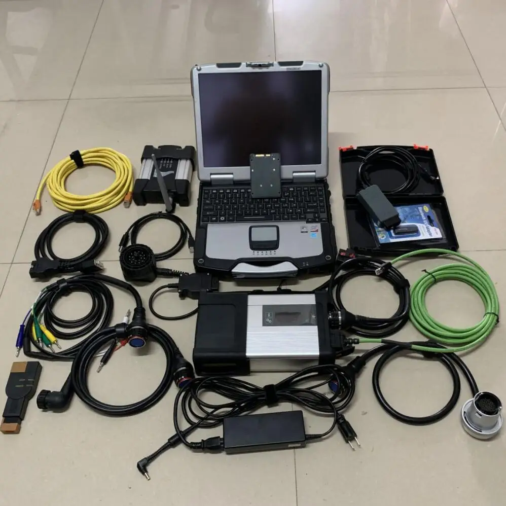 

Auto Diagnostic Tools for BMW Icom Next Wifi and MB Star C5 A.udi V.W 5054A full Ship with software in 1TB SSD Used laptop CF-30