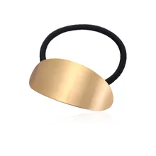 1 шт. заколки для волос для женщин креативные женские волосы веревка Джокер Мода Гладкие длинный овальный щеткой волосы веревка металлическое покрытие G0507