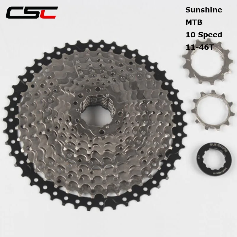CSC Sunshine 10 скоростей 10s 11 46T широкое соотношение маховик|Храповик велосипеда| |