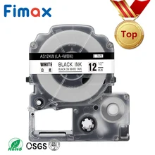 Fimax 1 пакет SS12KW LC-4WBN совместимый для EPSON для кровати King/Джим черная и белая 12 мм ST12KW этикеток для LW-300 LW-400 LW-600P SR530C