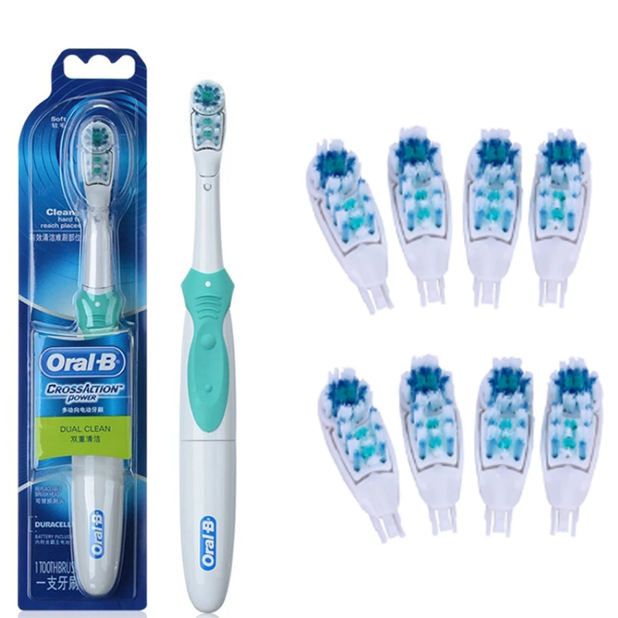 Oral B Cross Action Electric Toothbrush Teeth Whitening Tooth Brush Electric Brush Non-Rechargeable Battery Powered Oral B Cross Action Electric Toothbrush Teeth Whitening Tooth Brush Electric Brush Non-Rechargeable Battery Powered