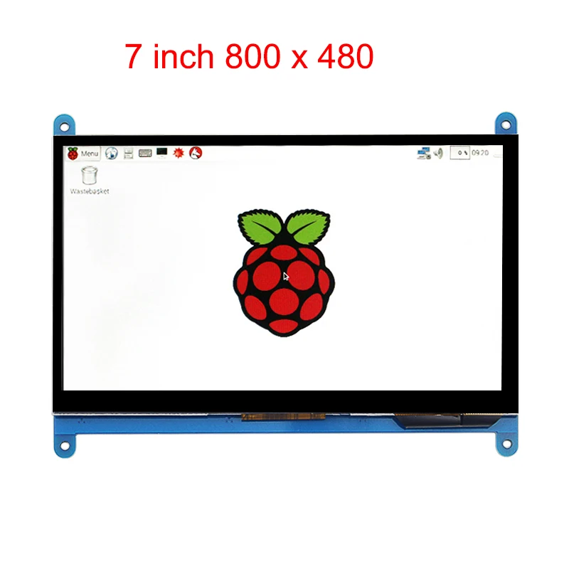 7 дюймов Raspberry Pi 4B/3B+/3B сенсорный экран 16:9 1024*600 800*480 ЖК-Дисплей HDMI | держатель также для портативных ПК Nvidia Jetson Nano - Цвет: 800x480