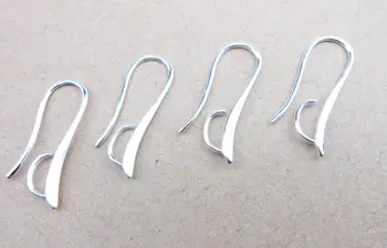 

FREE 10X DIY Making 925 Sterling Silver Jewelry Findings Hook Earring Pinch Bail Ear Wires For Crystal Stones Beads FY-5