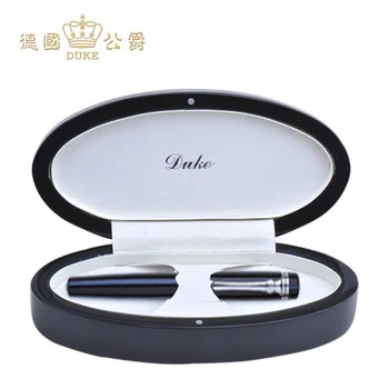 

Duke 379 Black-blue Rollerball Pen Black Ink Silver Clip Signature Ballpoint Pen for Business Gift Office and School Supplies