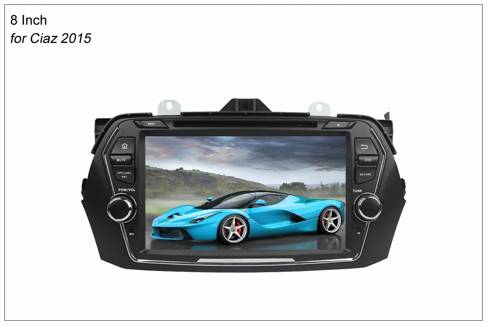 Sale SINOSMART 2 Din Android 9.0 4G RAM 8 core CPU Car DVD GPS Player for Suzuki SX4/S Cross/Ciaz 2006-2015 3