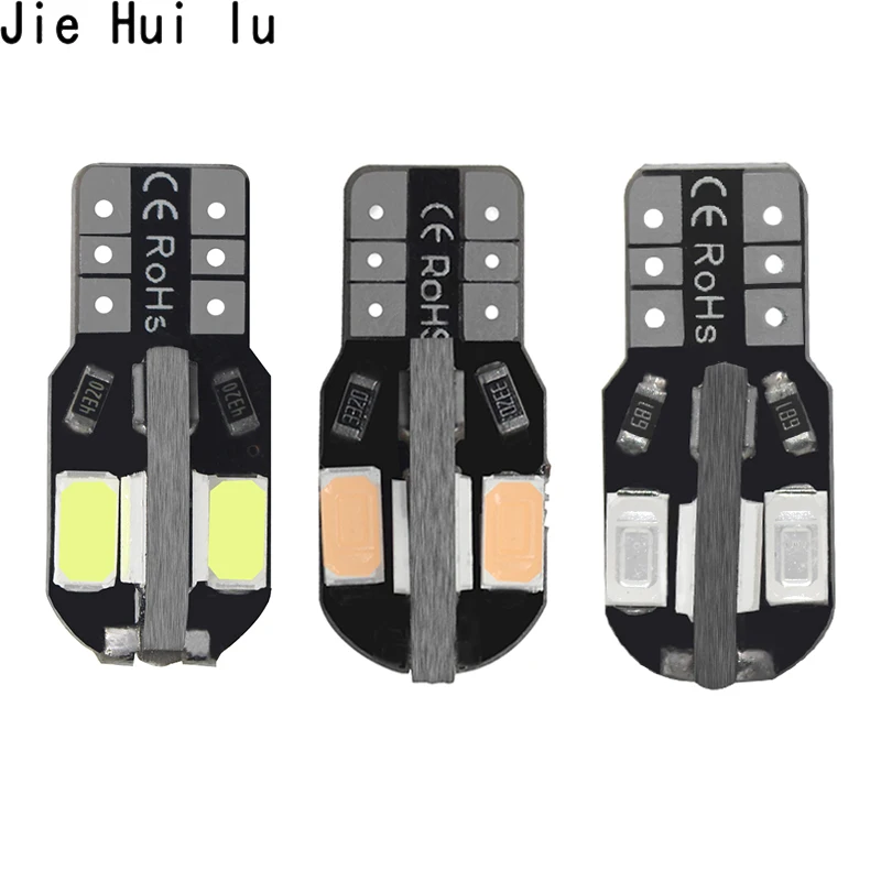 Автомобильная лампа с боковым клином T10 White 5730 5630 8 SMD 8smd LED 12 В 1 шт.|Сигнальная
