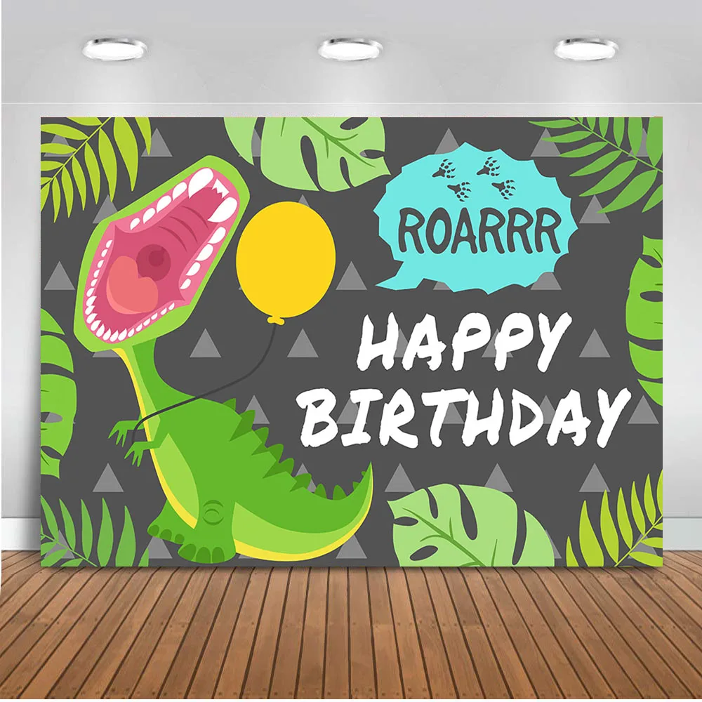 

Dinosaur Cartoon Theme Party Backdrop for Photography Newborn Children Photo Booth Background Studio Girl Or Boy Birthday Prop