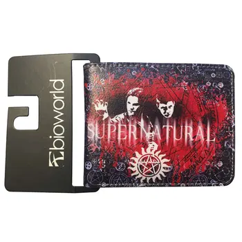 

Bioworld Comics Supernatural Purse Anime Movie Super Natural Leather Wallet carteira Men Women Dollar Price Bag Short Wallets