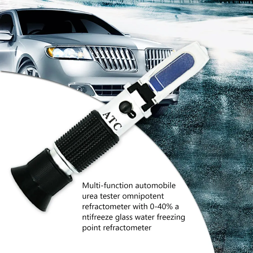 Handheld Portable Size Tester Tool Engine Fluid Glycol Antifreeze Freezing Point Car Battery Refractometer ATC-50~0C 30-35