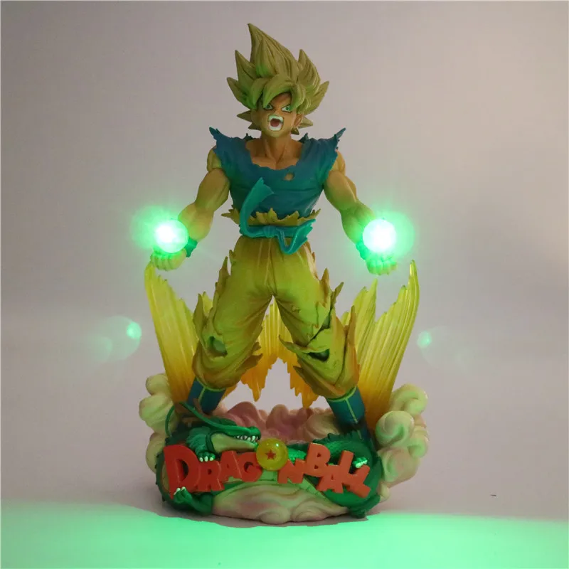 Dragon Ball Z Super Saiyan мощное светодиодное освещение DIY аниме ночник DBZ Коллекционная