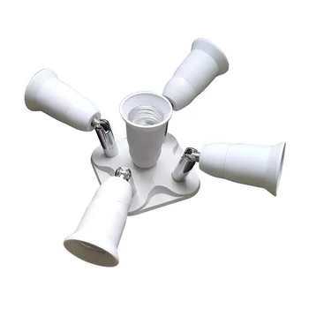 

E27 to E14/GU 10 E27Socket Base Extender Splitter Plug Halogen Light Lamp Bulb Holder Copper Adapter Converter Christmas Decor