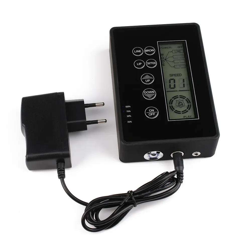 

Solong Tattoo Power Supply Upgrade Tattoo Machine HP Intelligent Digital LCD Makeup Dual Power Tattoo Supplies Set Supplie P181