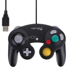 New! Top vente USB filaire contrôleur Joypad Joystick pour Nintendo pour Gamecube pour NGC GC pour PC pour MAC ordinateur Pad noir