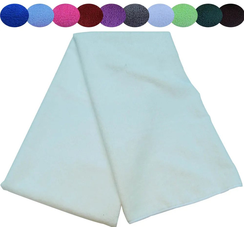 Sunland 40,7 см x 81,3 см микрофибра путешествия полотенце для туризма Спорт Тренажерный зал лицо полотенце s ультравпитывающее - Цвет: white