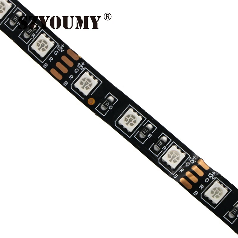 SZYOUMY 50 м Светодиодная лента 5050 DC12V Гибкая лампа 5 м/лот IP20 неводонепроницаемая/IP65