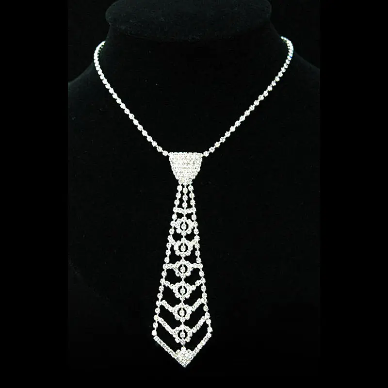 rhinestone necktie