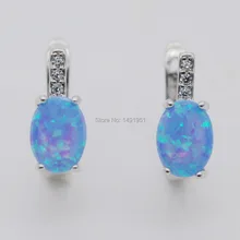Jinyao joyería mejor regalo Romantic Natural del ópalo de fuego 925 pendientes de plata para mujer aniversario 5 colores