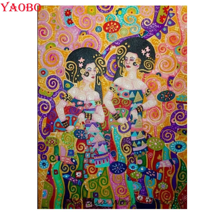 

Yaobo 5D DIY Diamond Painting "Gustav Klimt" Wholesale Full Square/Round Rhinestone Embroidery Mosaic diamond for new year gift