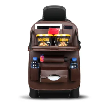 

Car stylling Car Back Seat Bag Folding Table Organizer Pad Drink Storage Chair Pocket Box Travel Tools Auto Accessiores