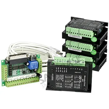 

CNC Kit 4 Axis For Nema16 Nema17 Nema23 Motor+Breakout Board+4*M335 3.5A 30V DC