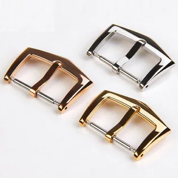 

18mm High Quality 316L Stainless Steel Watch Band Buckle Strap Silver Folding Clasp Replacement for Patek Philippe Other watches