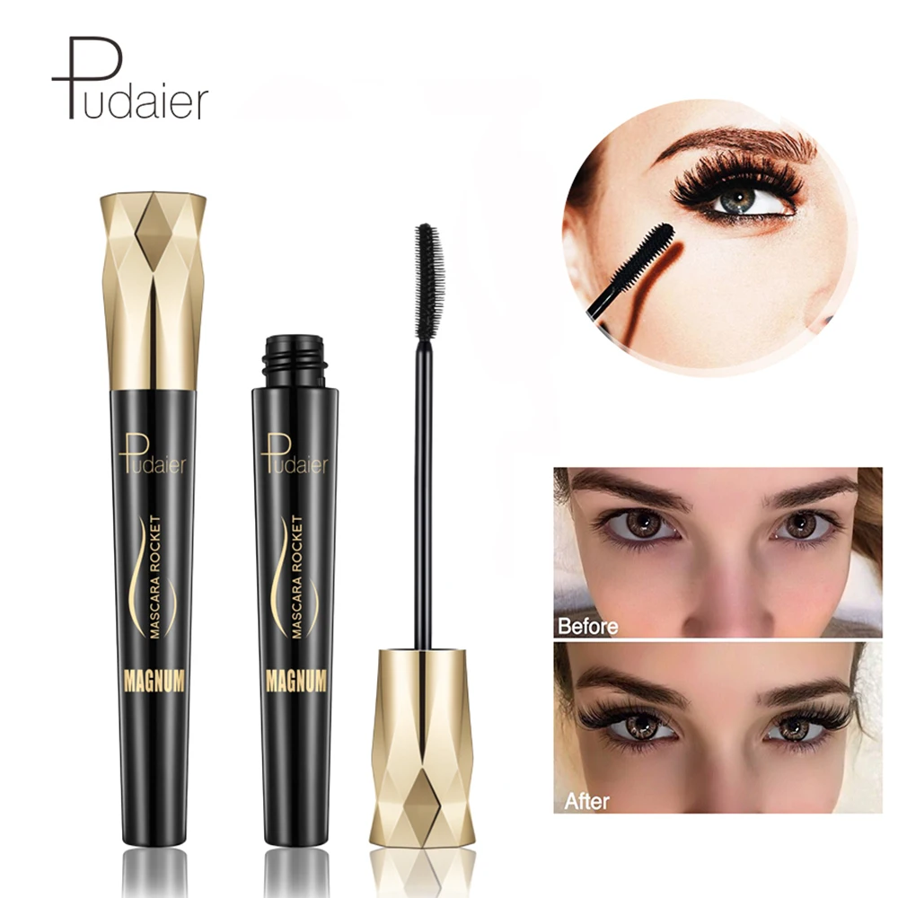 Pudaier 4D fiber lashes mascara curling volume eyelashes waterproof long lasting black thick cosmetics PD028 |