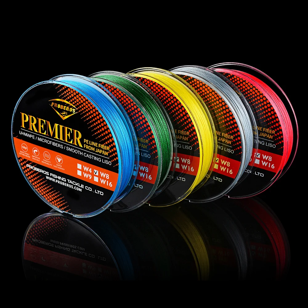 Рыболовная леска Proberos 8 плетеная 137M 210M 300M 500M 40 150lb PE