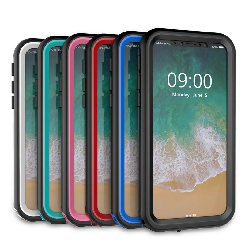BFOLLOW IP67 Водонепроницаемый чехол для iPhone 6 6S Plus/7 8 Plus/X Жесткий с кнопкой 360 Полный