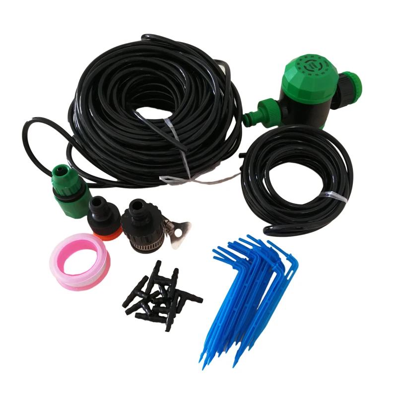 10 25m Micro Drip Irrigation Watering Kits System With Adjustable