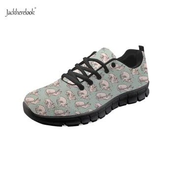 

Jackherelook Women Casual Shoes Fashion Breathable Walking Mesh Lace Up Flat Shoes Sphynx Cat Vulcanized Sneakers Tenis Feminino