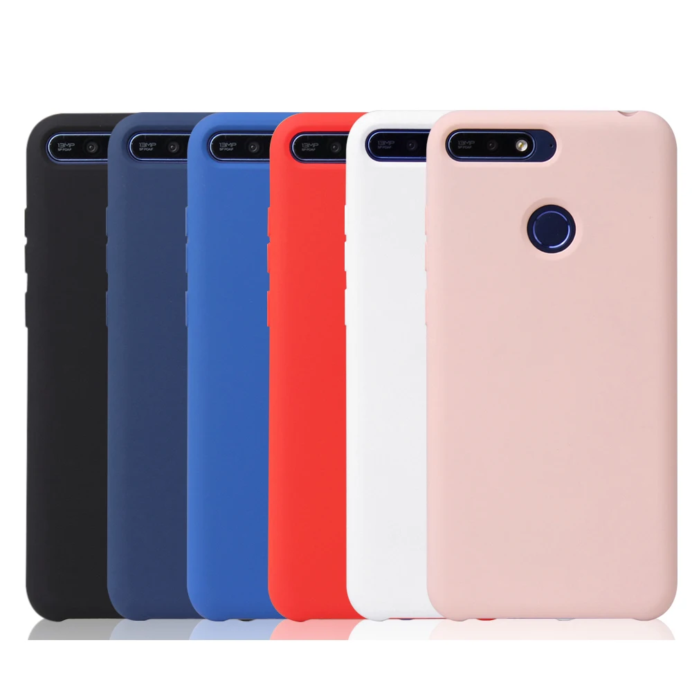 

For huawei Y7 pro 2018/Y7 Prime 2018 /Enjoy 8/7C/Nova2 lite Case Matte Candy TPU Ultra Slim Soft Silicone Phone Cover y7 2018