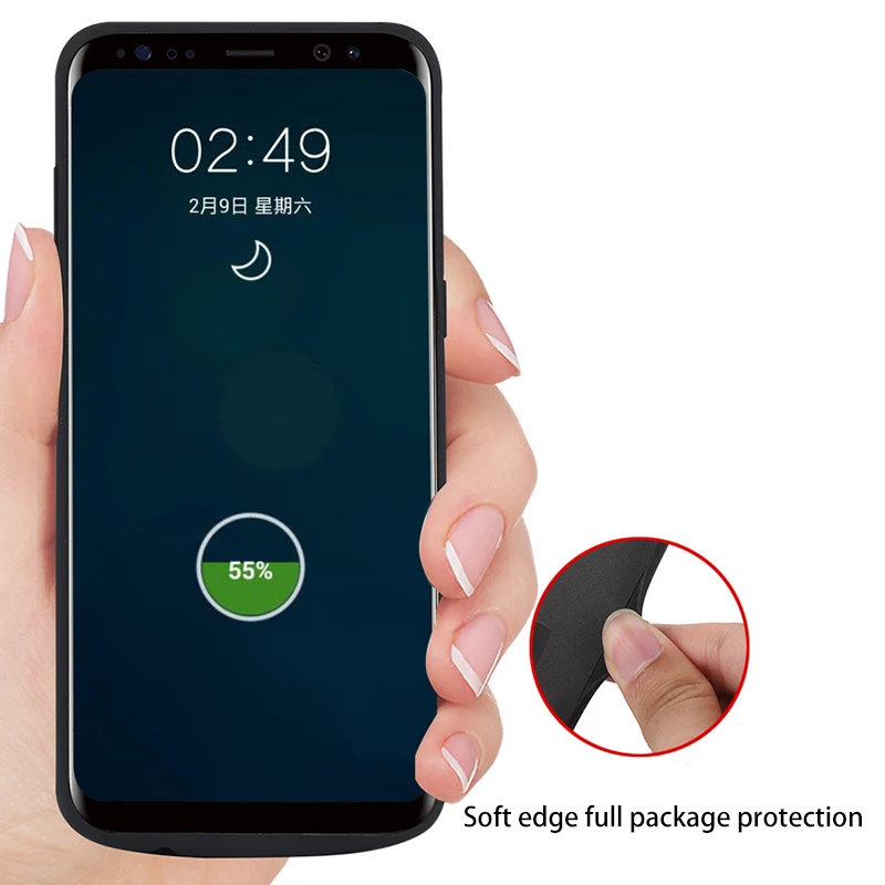 5000 мАч/6500 мАч чехол для батареи для samsung Galaxy S8 Plus чехол для зарядного устройства Внешняя батарея банк питания для samsung S8 S 8 Plus