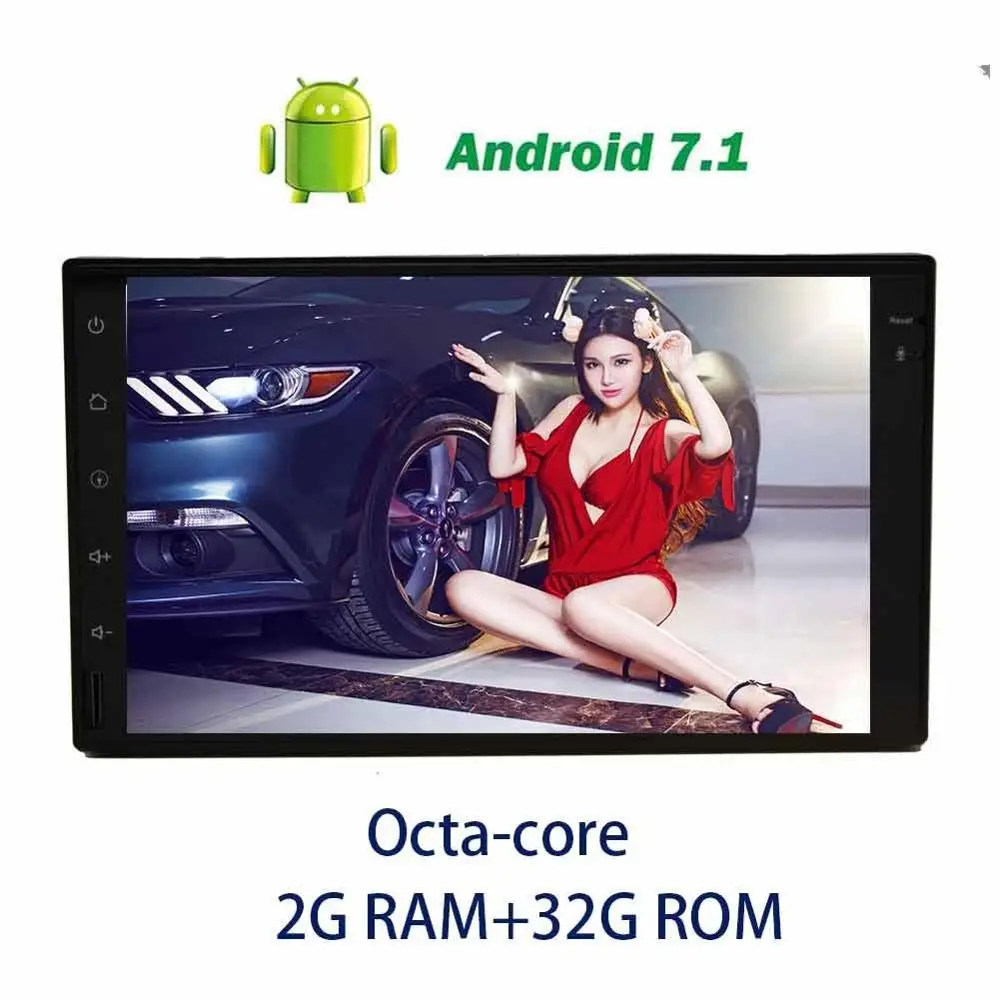 7 Android 7 1 font b car b font audio 2 Din GPS Navigation no DVD