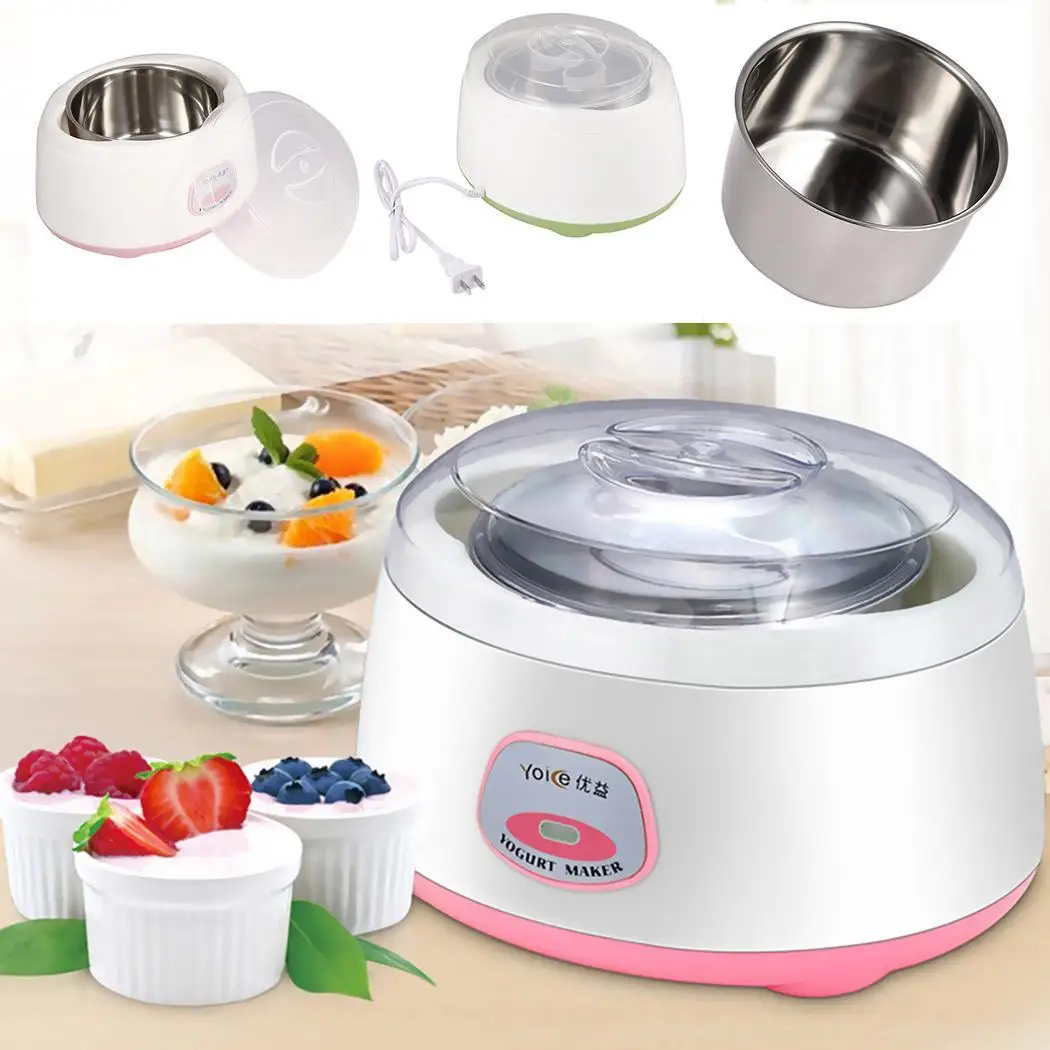 

220V 1L Electric Automatic Yogurt Maker Machine Yoghurt DIY Tool Plastic Container Kithchen Appliance Yogurt Maker