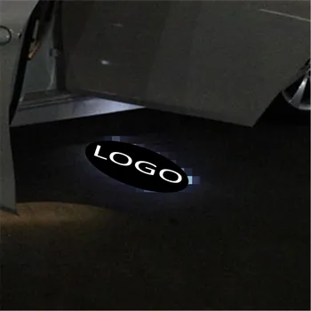 

JXF Car Lights Signal Decorative Lamp Accessories For maserati lada mahindra Door hd Welcome LED Laser Logo Ghost Shadow Warning