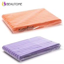 10pcs Sunshine Washable Pro Grits Diamond Style Disinfectable Nail File Buffer Sponge Sandpapers 100/180 Nail Art Tool Manicure