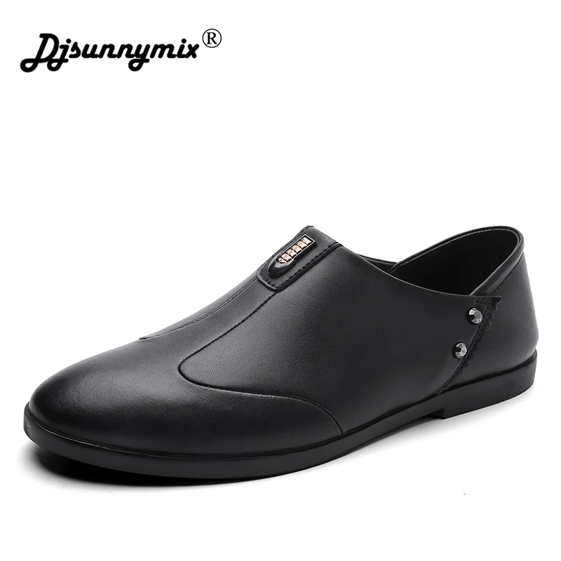 

Men's Leather Casual Shoes Men Loafer Genuine Leathers Moccasins Men Loafers Leather Casual Boat Shoes