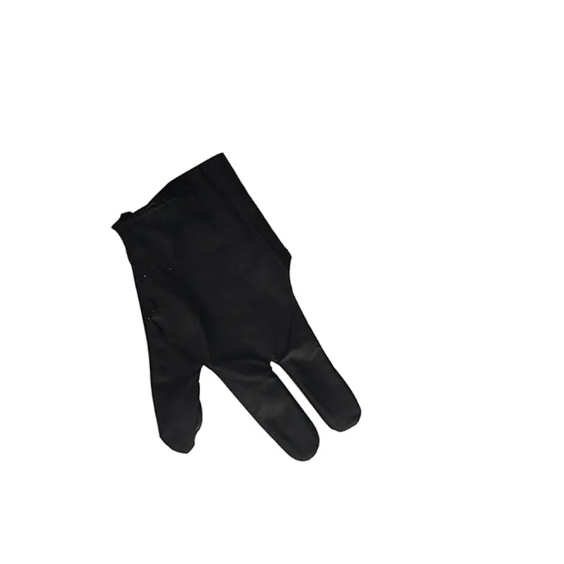 

Factory Sales Stock Quantity Black Color 3 Finger Billiard Gloves