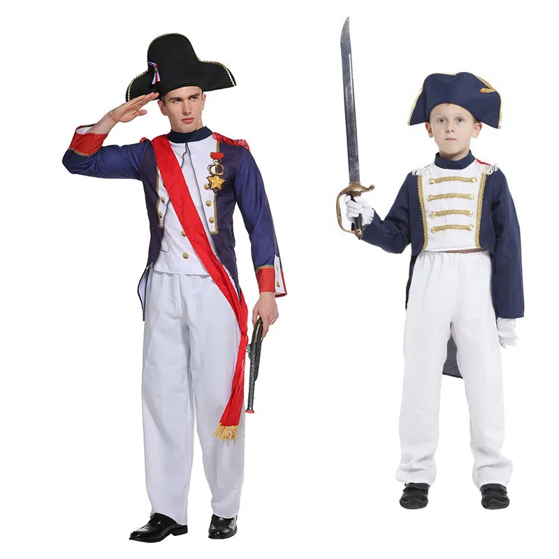 Déguisement Empereur Napoléon Homme - Costume Luxe Blanc - Taille XL - 100% Polyester