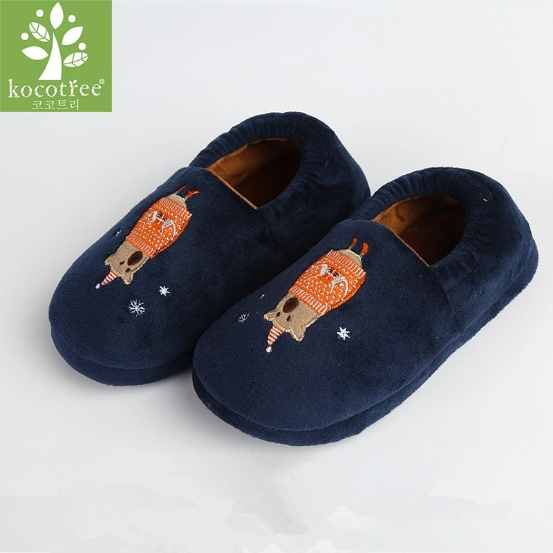 

Kocotree Winter Kids Slippers Boys Girls Household Cotton Shoes Brown Bear Wooden Floor Bedroom Baby Warm Slippers