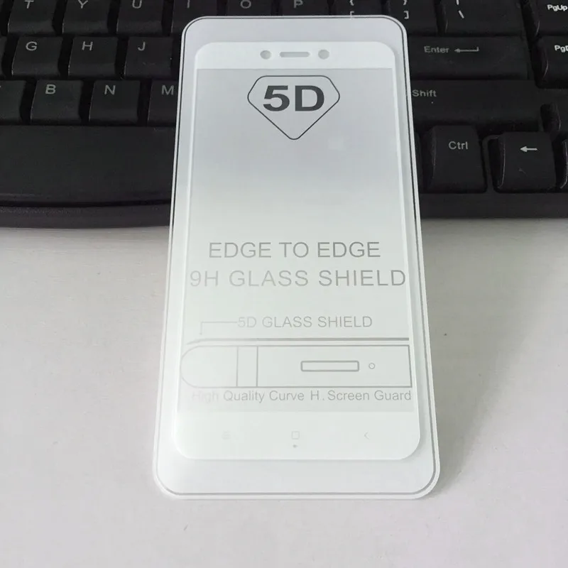 Защитное стекло для экрана Xiaomi Redmi 4X изогнутое полное покрытие WolfRule 5D закаленное