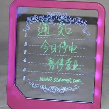 

LED Light Fluorescent Writing Board Kids Electronic Luminescent Wordpad Message Board Handwriting Pad Children Toys Gift FJ88