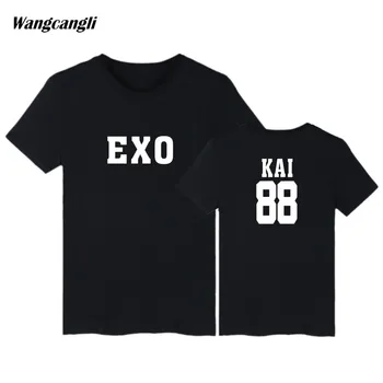

Kpop EXO Album Spoof Mischief T Shirt Women/Men Fashion T-shirt Women EXO T shirts Harajuku EXO Fans Tshirt Tops Tee Plus Size