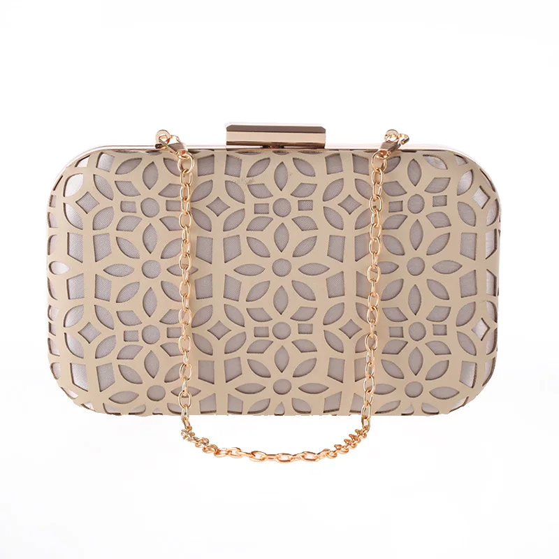 

Woman Evening Bag Gold Glittered Clutch Bags Wallet Wedding Handbags Party Banquet Girls Chain Mini Shoulder Bag