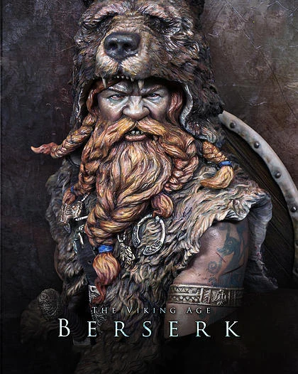 Assembly Scale Models 1 10 Resin Bust Berserker figure WWII Resin Model Free Shipping Unpainted