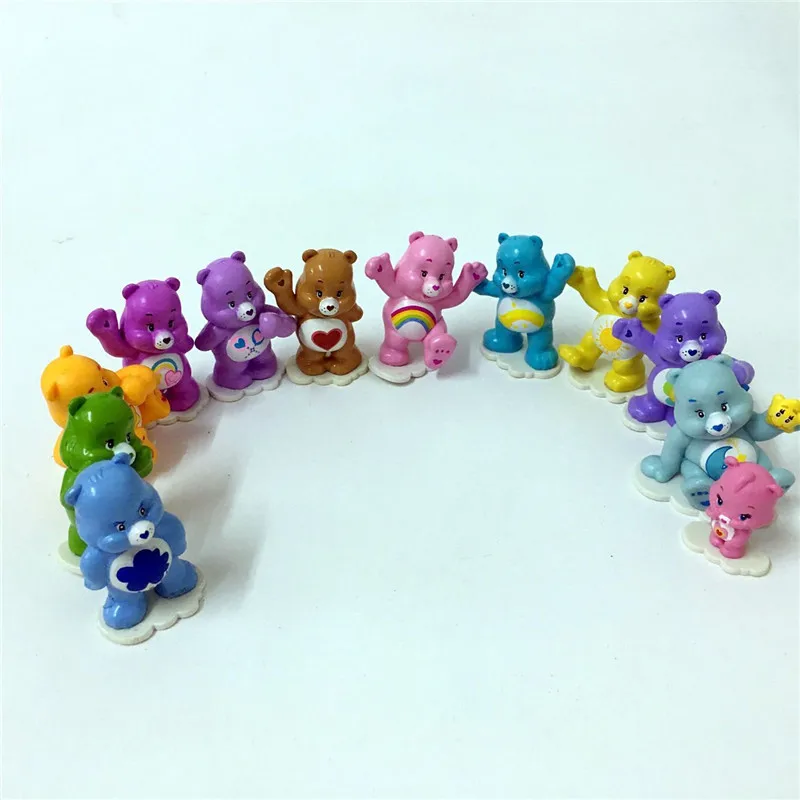 

6pcs/lot Action Figure Animal Cartoon Bears Model in Size 3.5cm-4.5cm Anime Figure Toys For Children Gift