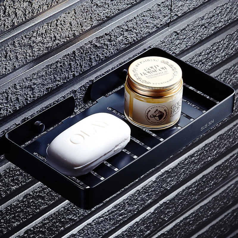 IWJOO Bathroom Square Lengthened Soap Rock Wall Mount Toilet Stainless Steel Soap Dish Bath Products Storage Rack IWJOO Bathroom Square Lengthened Soap Rock Wall Mount Toilet Stainless Steel Soap Dish Bath Products Storage Rack