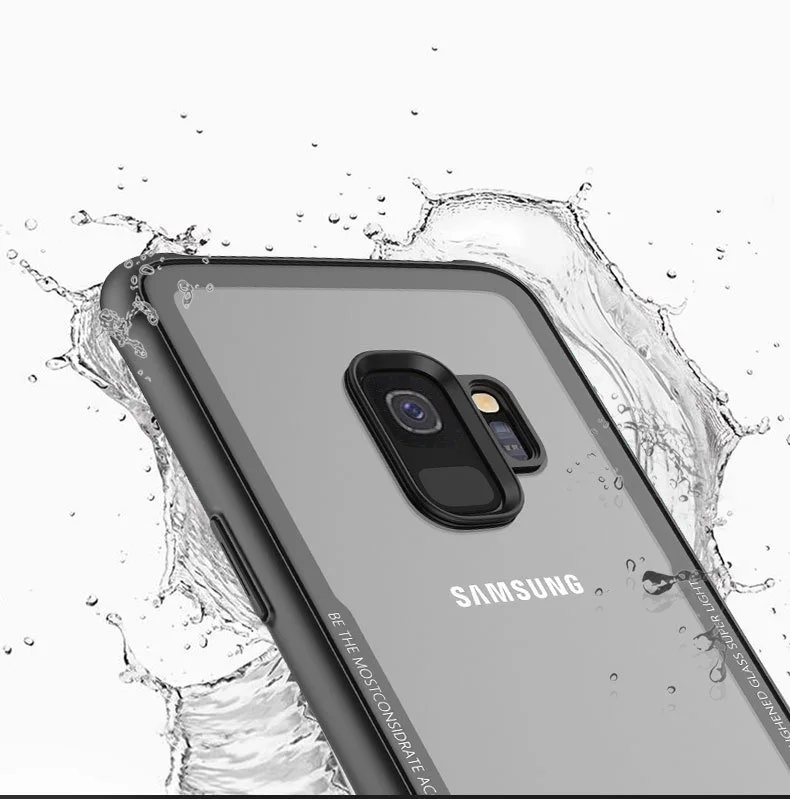 Чехол toraise для samsung Galaxy S9, чехол из прозрачного стекла, силиконовая Задняя накладка чехла из ТПУ для samsung S9 Plus, чехол для Galaxy S9