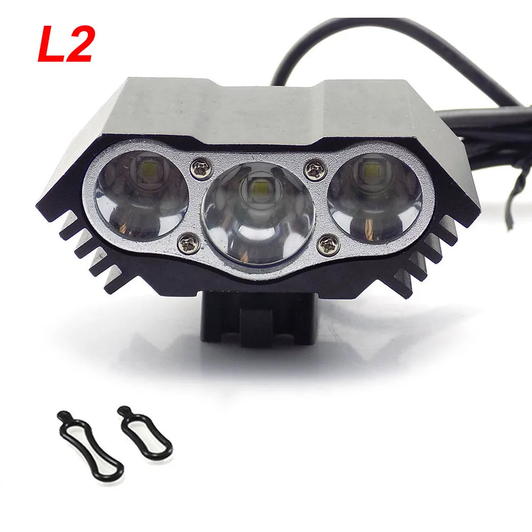buy XM L L2*3 Led Bike Light icycle Light Headlight Waterproof Cycling B Head front Lights Lamp Flash Light Lamp for Camping